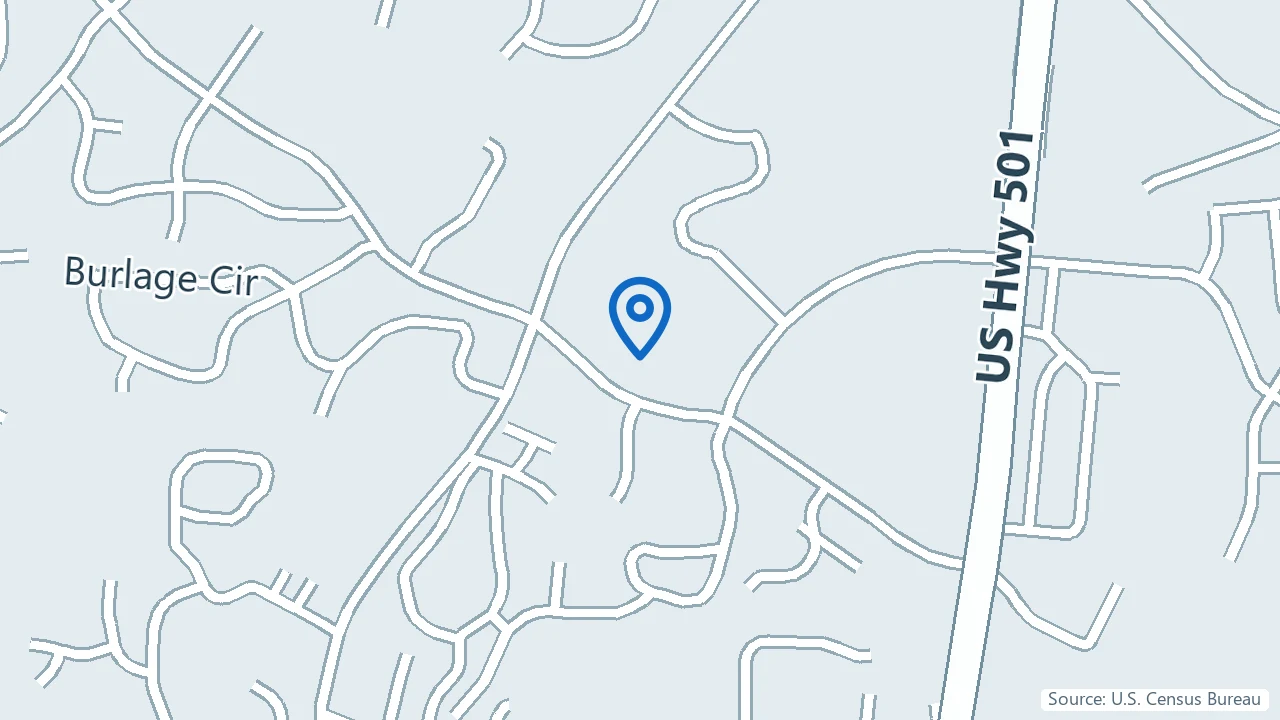 Map showing Canto Integrative Psychiatry, PLLC in Chapel Hill, North Carolina