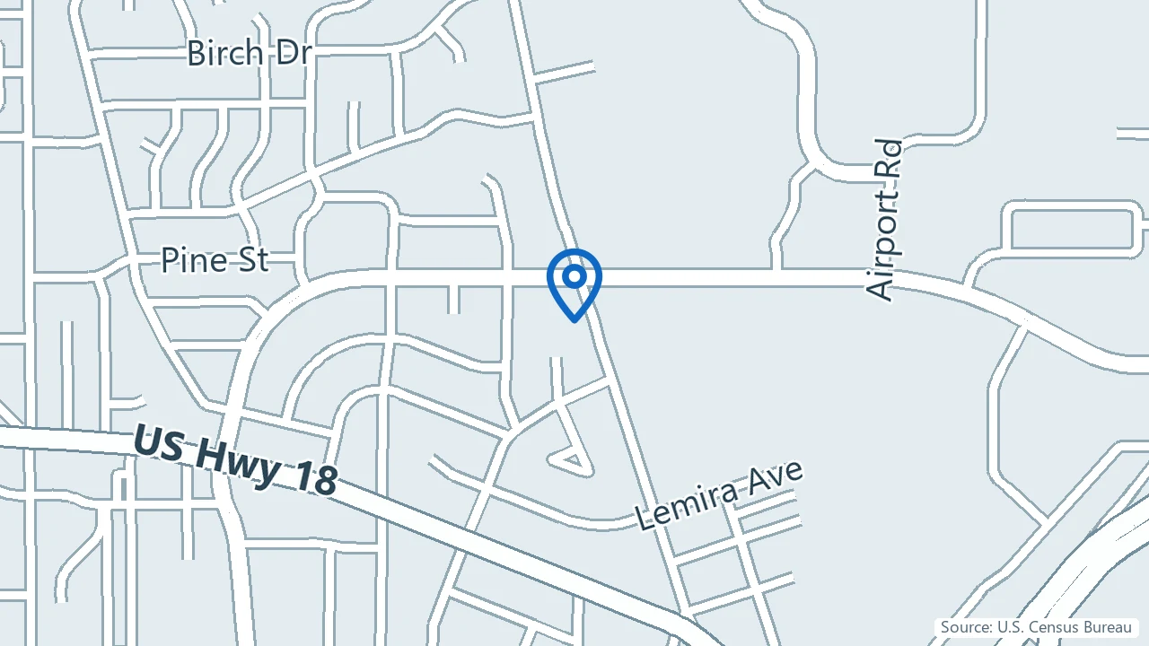 Map showing Pro Spine & Pain in Waukesha, Wisconsin