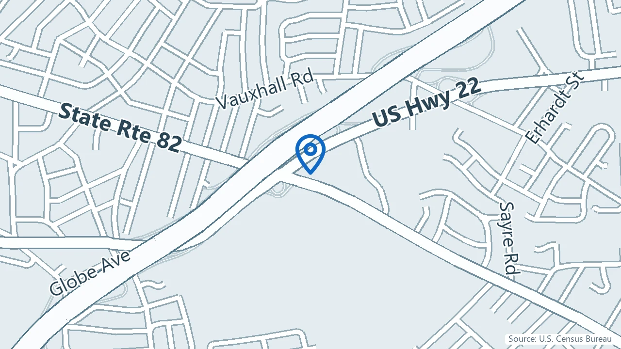 Map showing Inner Light Mental Health & Addiction Services in Union, New Jersey