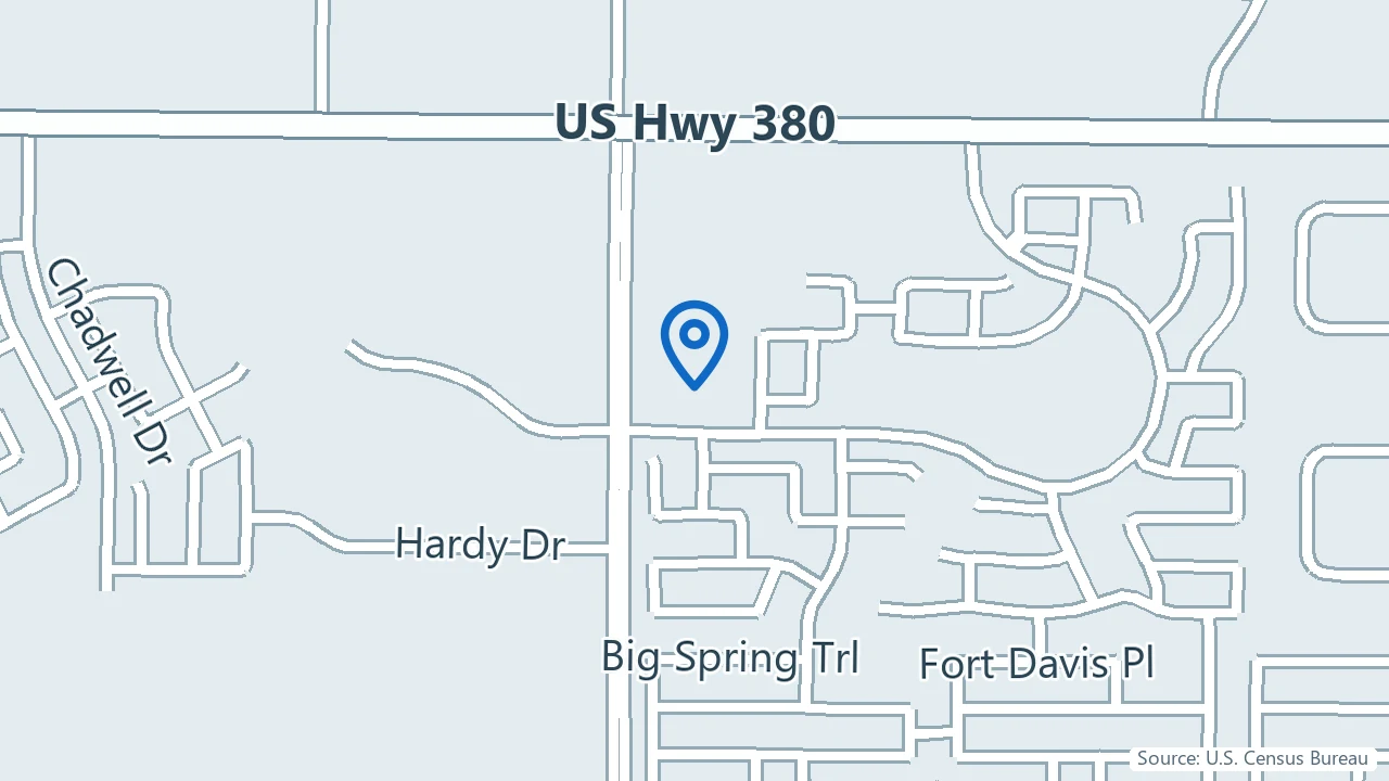 Map showing Prosper Ketamine & IV Nutrition Therapy in McKinney, Texas