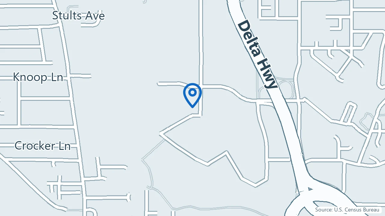 Map showing NorthStar Psychiatry in Eugene, Oregon