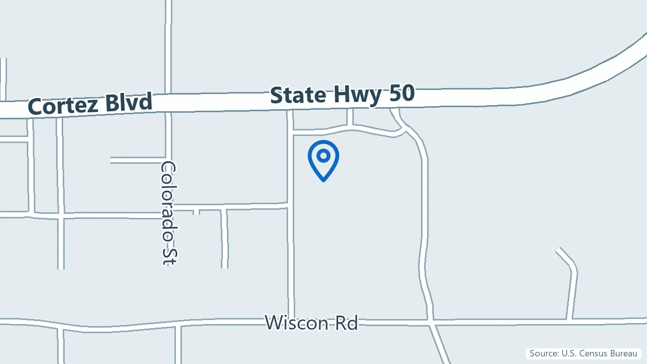 Map showing Solace Behavioral Health in Brooksville, Florida