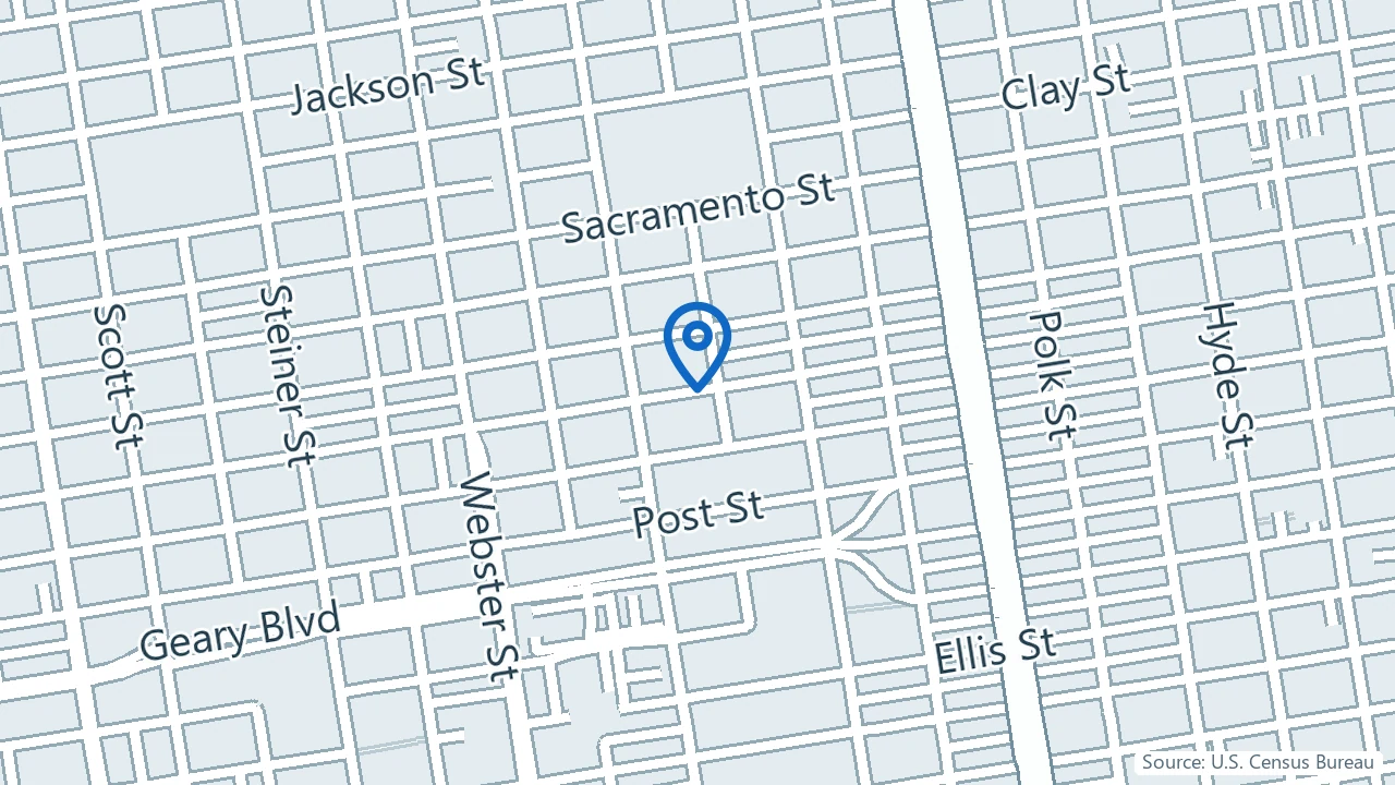Map showing Numa Psychiatry & Psychedelic Medicine in San Francisco, California