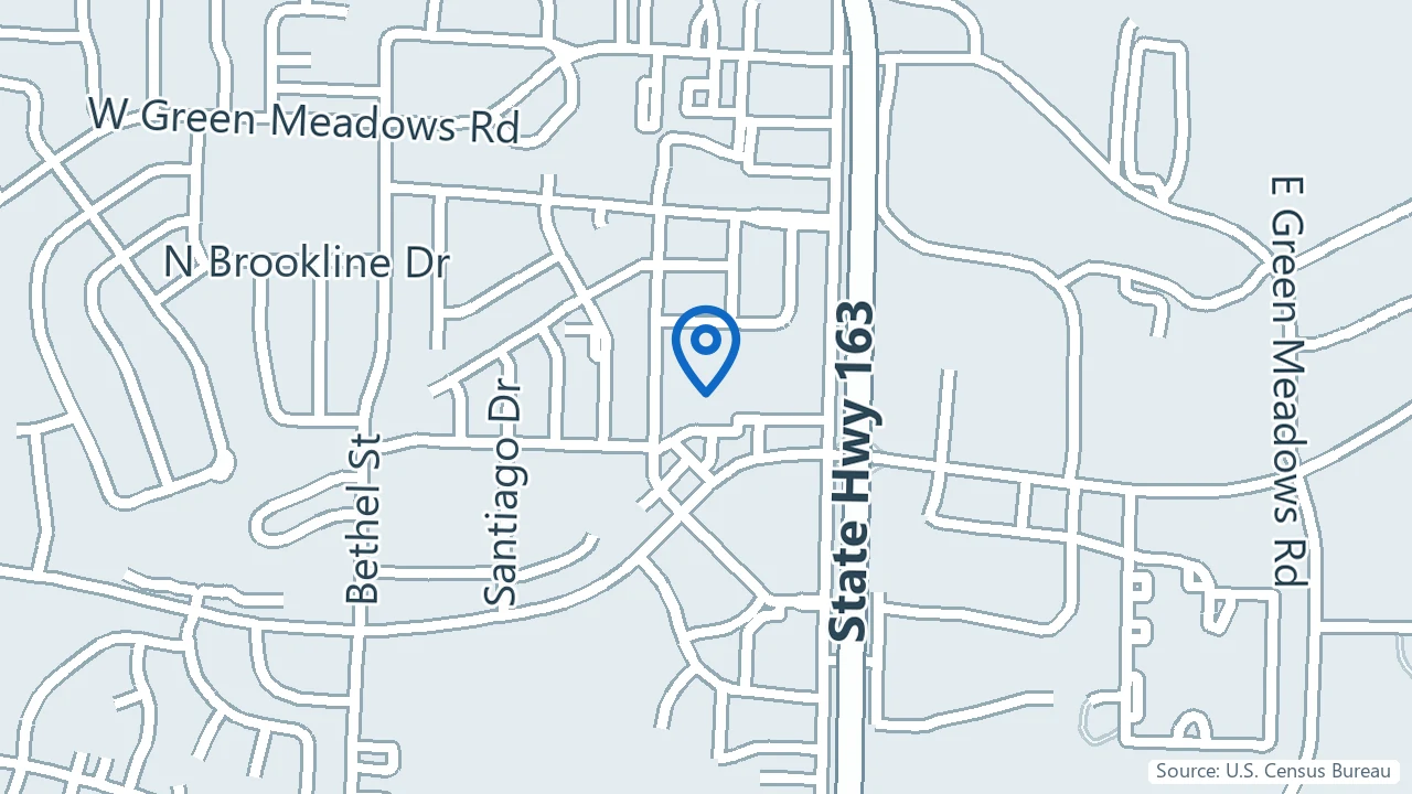 Map showing Morpheus IV Hydration & Infusion in Columbia, Missouri