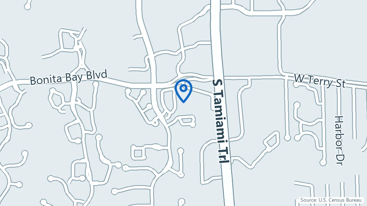 Map showing MY Self Wellness in Bonita Springs, Florida