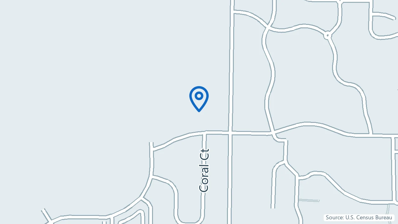 Map showing Prairie Home Wellness and Counseling in Coralville, Iowa