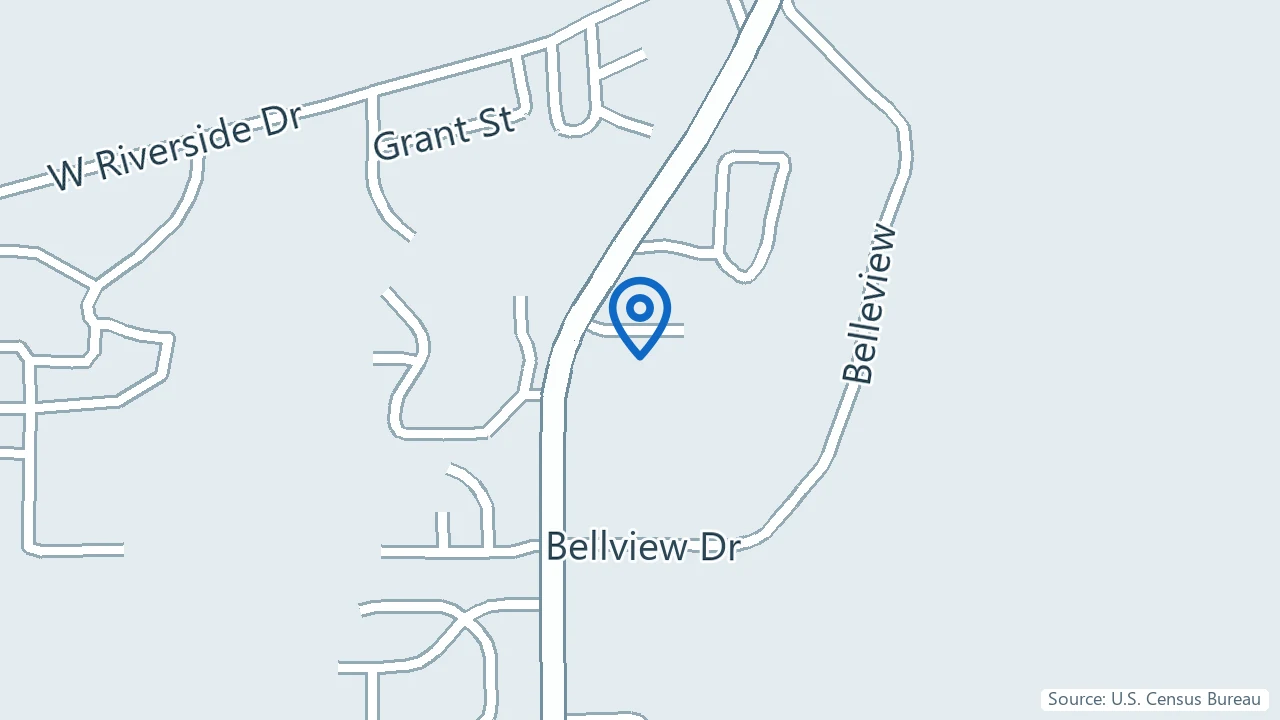 Map showing Vitruvian Ketamine Infusion Center in Ionia, Michigan