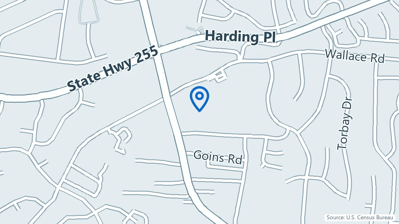 Map showing PsychPlus in Nashville, Tennessee