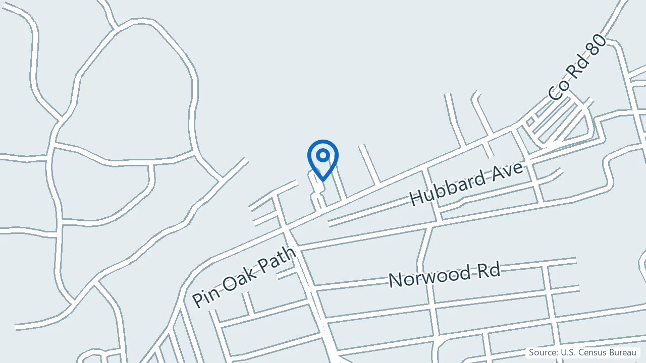 Map showing Rena Ferguson, MD, PC in Hampton Bays, New York