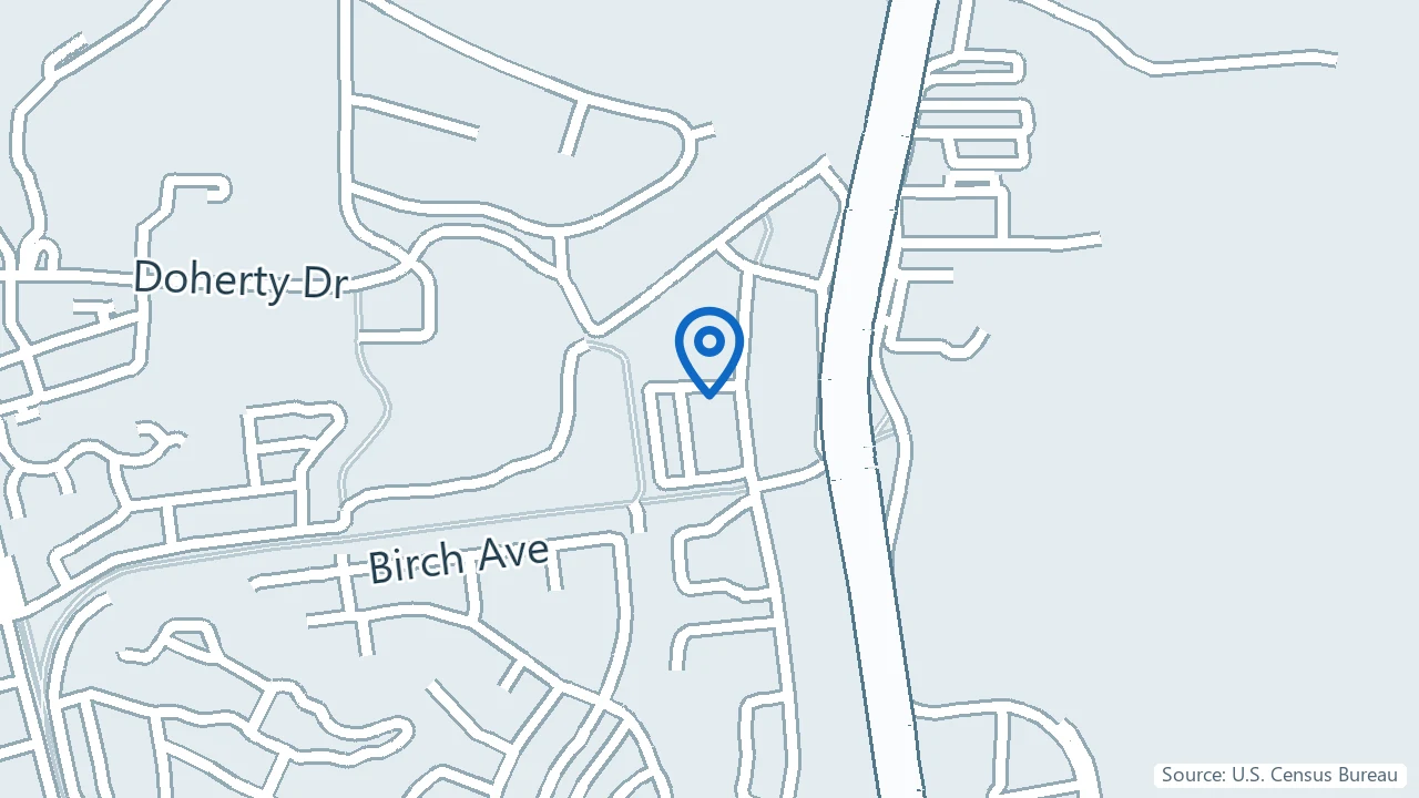 Map showing Mind Therapy Clinic in Corte Madera, California