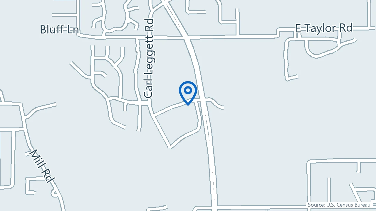Map showing Gulf Coast NeuroSpa in Gulfport, Mississippi