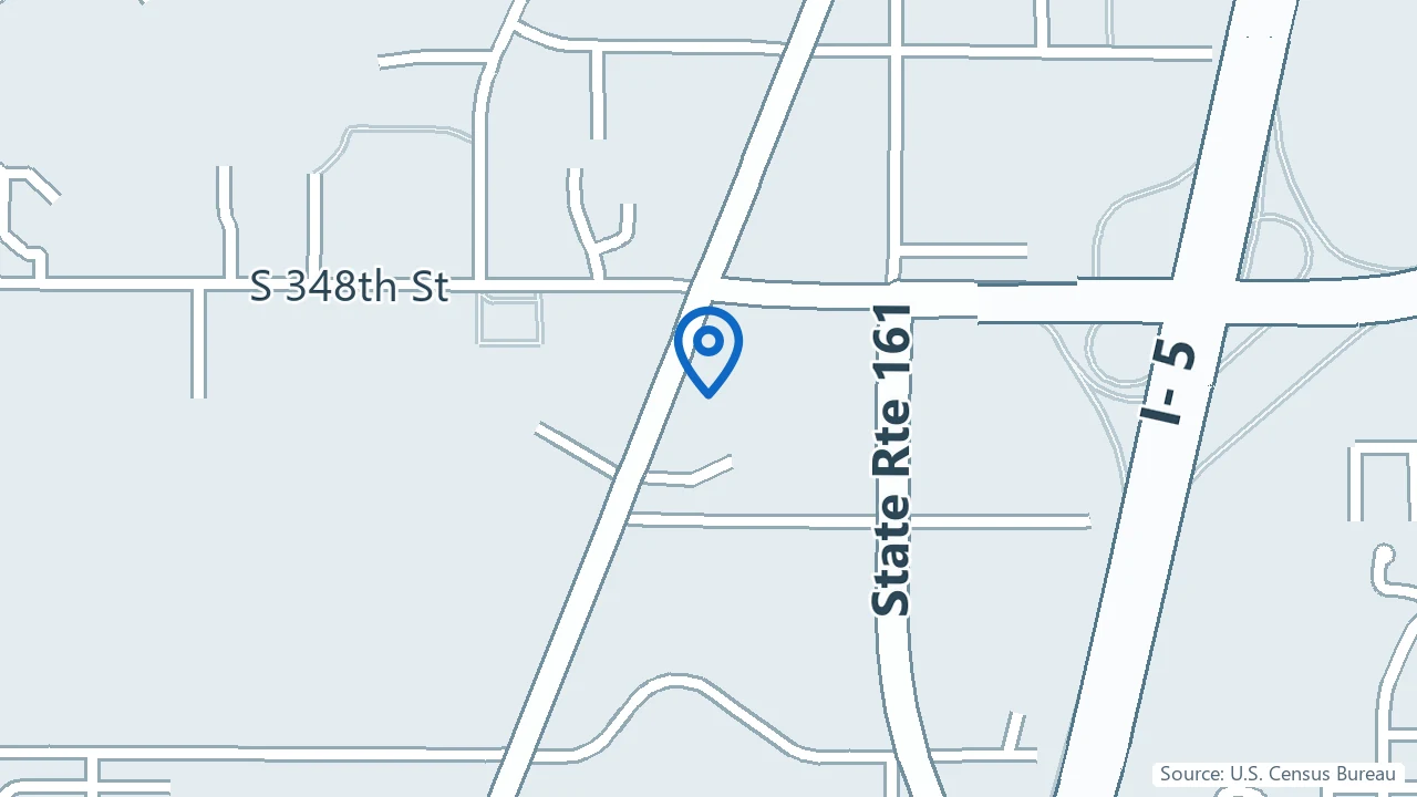 Map showing Seattle Pain Relief in Federal Way, Washington