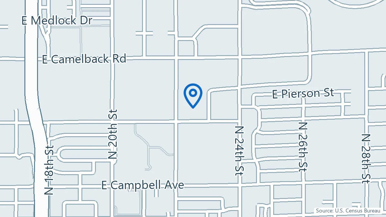 Map showing Ketamine Wellness Clinic in Phoenix, Arizona