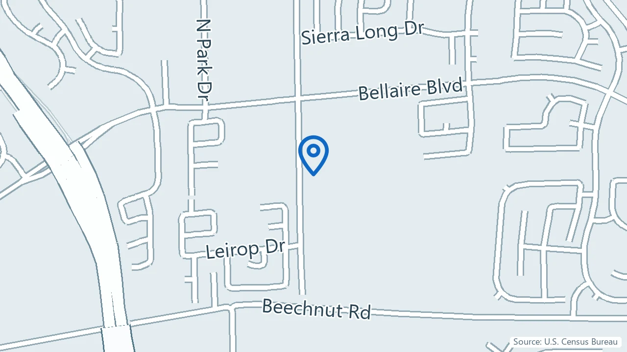 Map showing @ Health Texas in Richmond, Texas