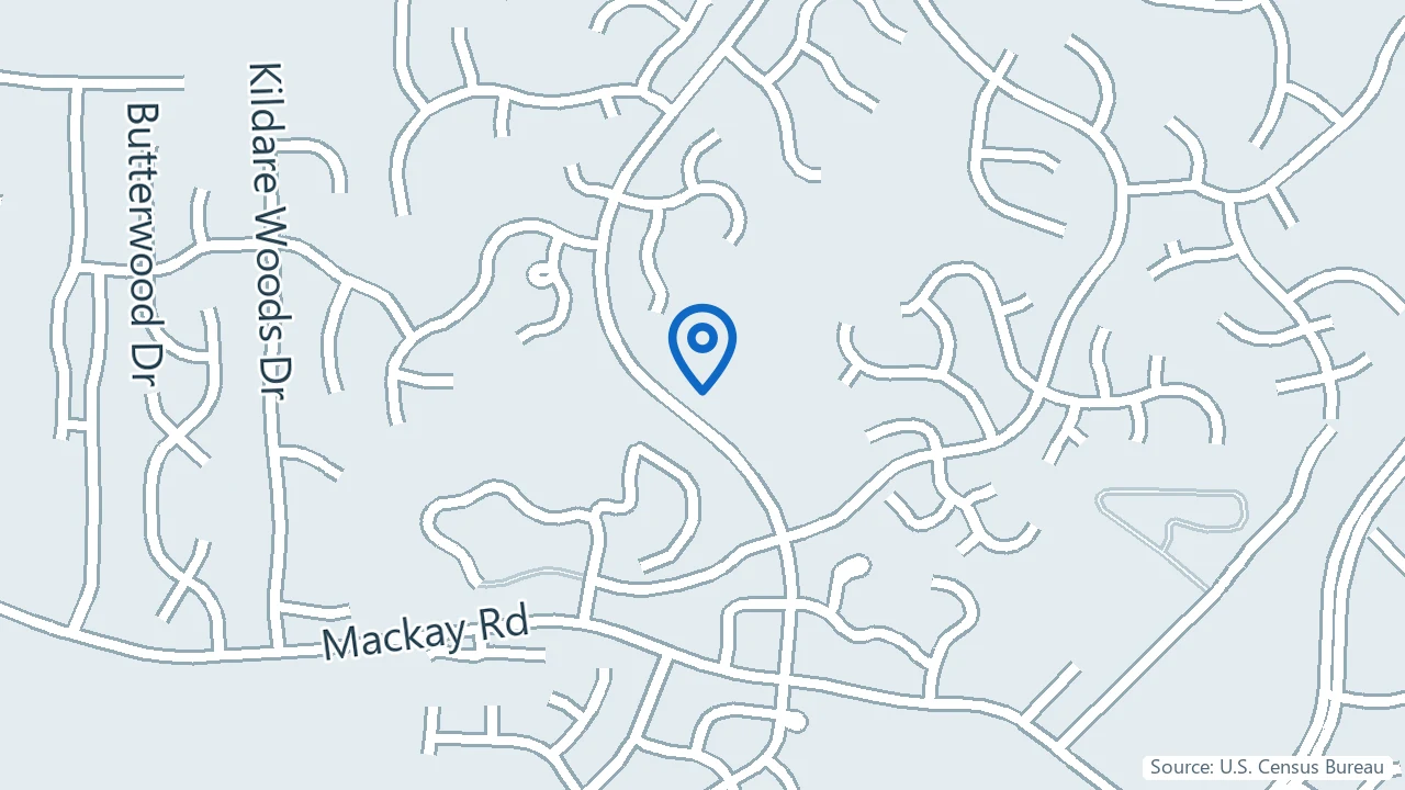 Map showing Mood Treatment Center in Greensboro, North Carolina
