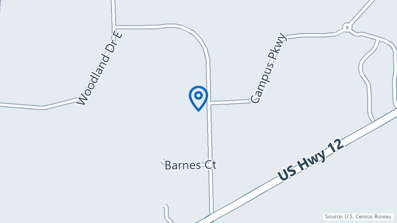 Map showing Center for Family Psychiatry in Saline, Michigan