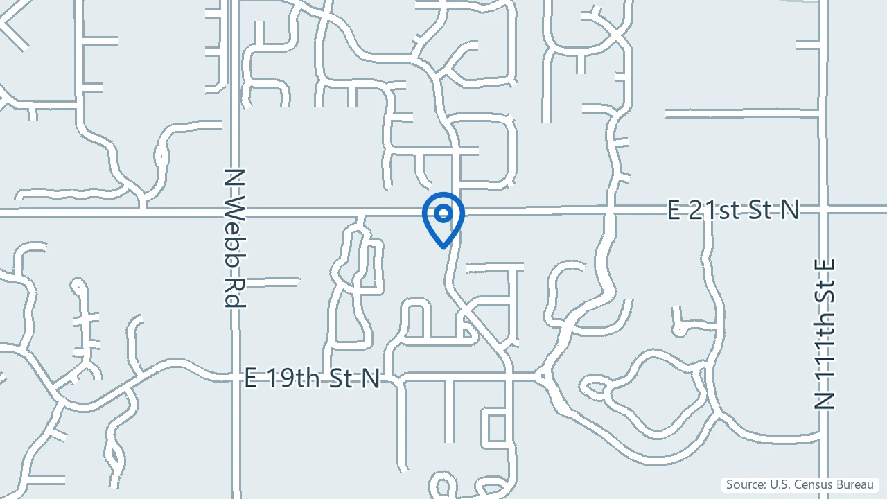 Map showing Ketamine Infusion Solutions in Wichita, Kansas