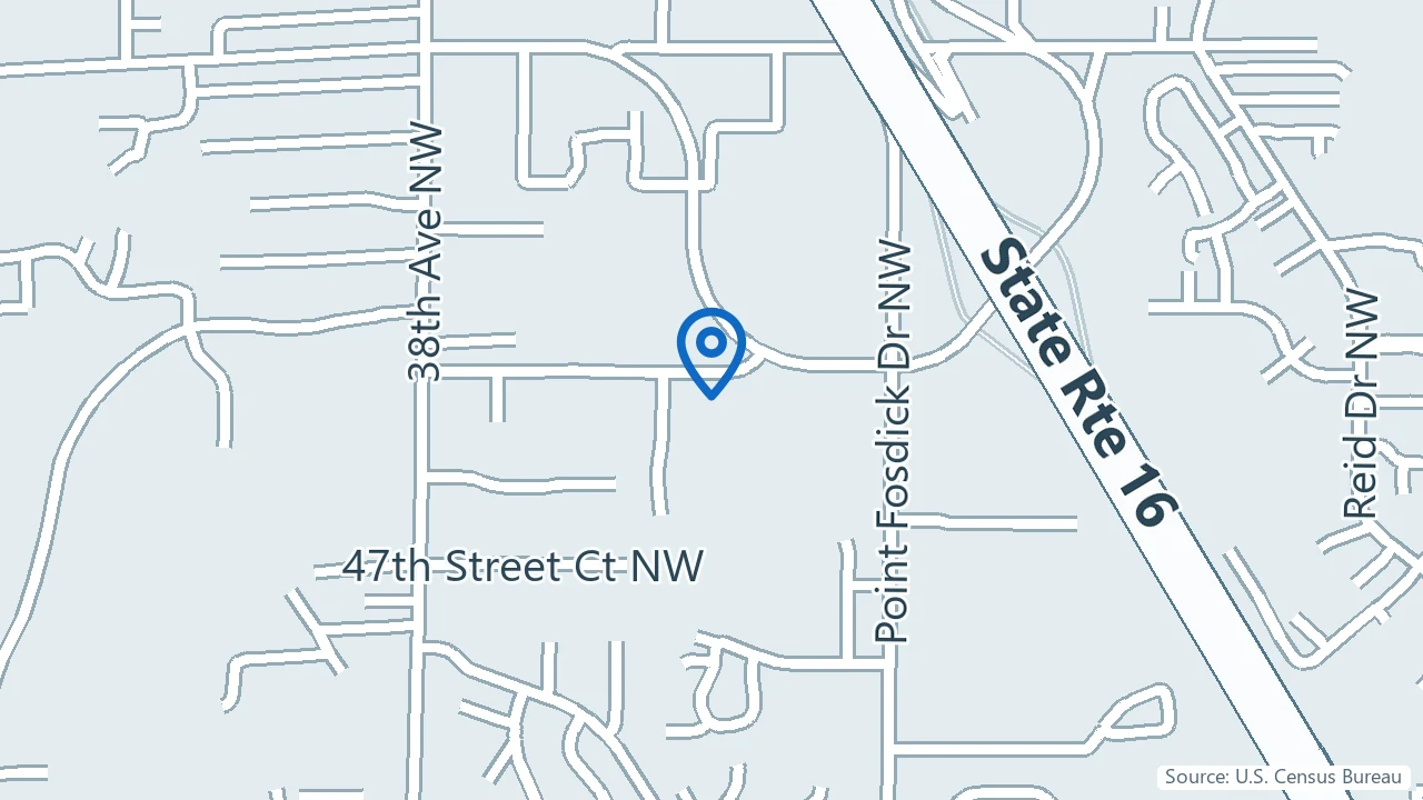 Map showing Axios Medical Group in Gig Harbor, Washington