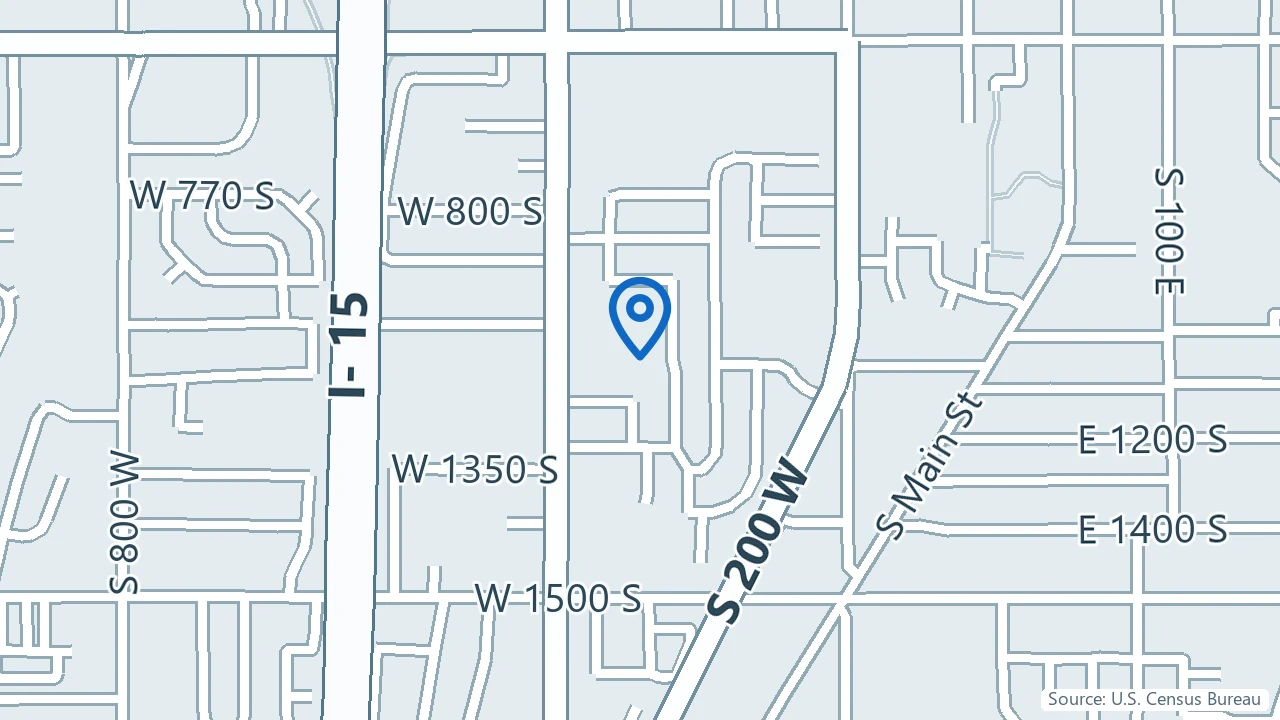 Map showing Affordable Ketamine Clinic in Woods Cross, Utah