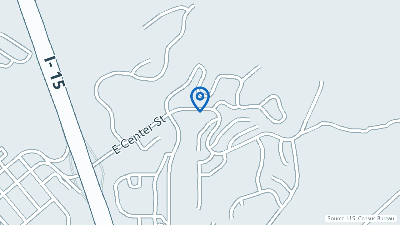 Map showing Roth Family Medicine and Mental Health in Pocatello, Idaho