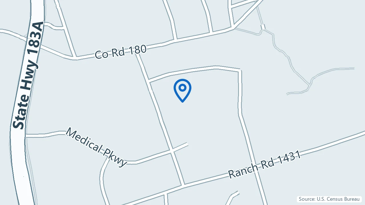 Map showing Nepenthe Wellness Center in Cedar Park, Texas