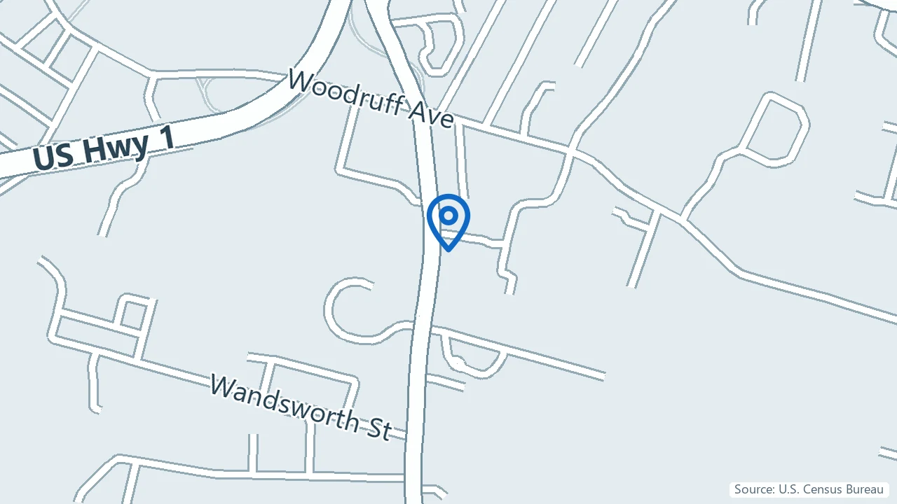Map showing ME Psychotherapy in Narragansett, Rhode Island