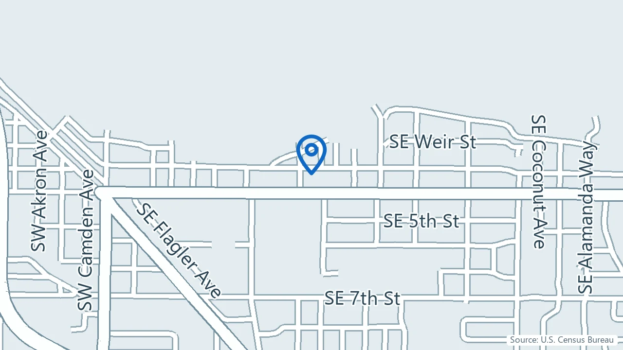 Map showing Stuart Psychiatry in Stuart, Florida