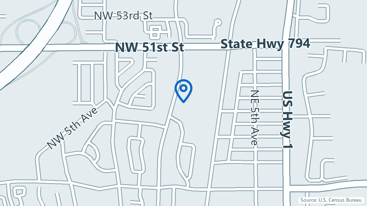 Map showing Lotus Psychiatry and Wellness in Boca Raton, Florida