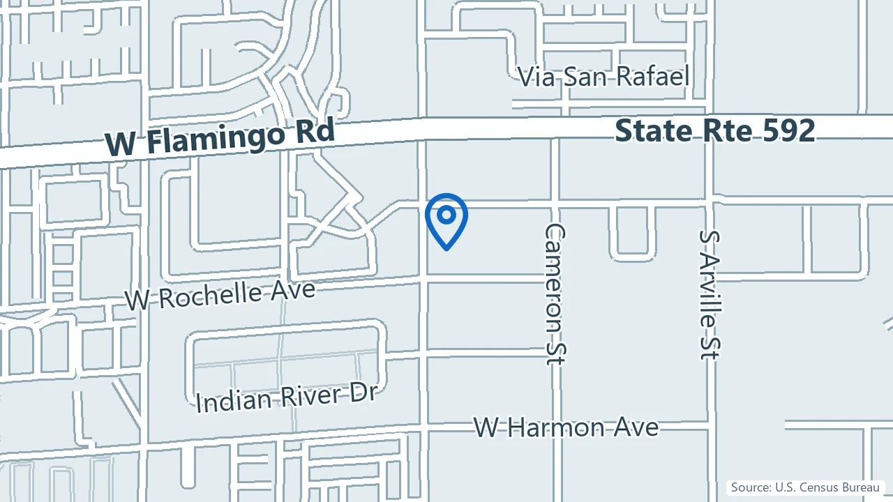Map showing Alliance Mental Health Specialists in Las Vegas, Nevada