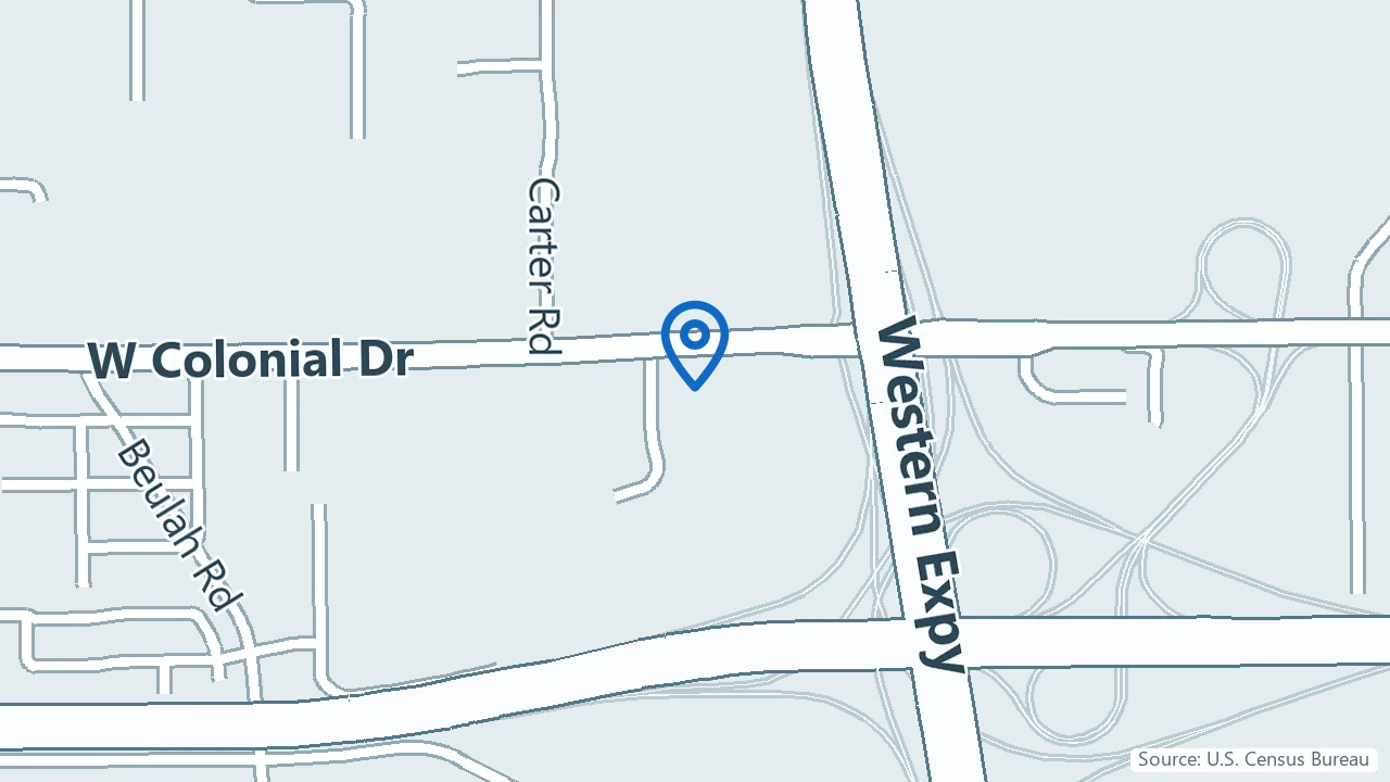 Map showing Advanced Behavioral Health Center in Winter Garden, Florida
