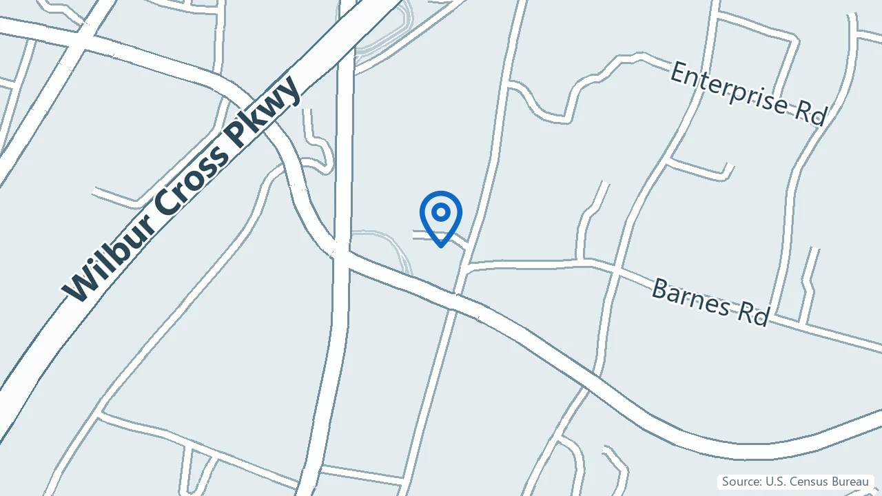 Map showing Park Avenue Medical in Wallingford, Connecticut