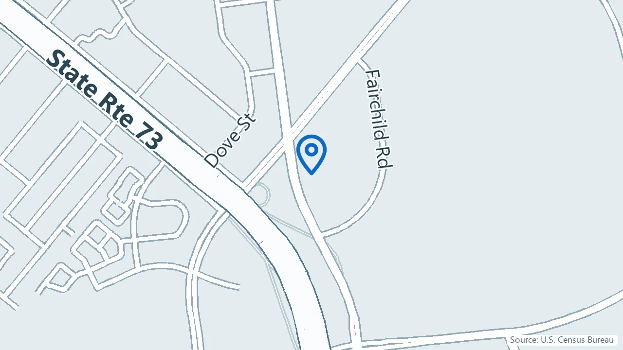Map showing Centerpointe Psychiatry in Irvine, California