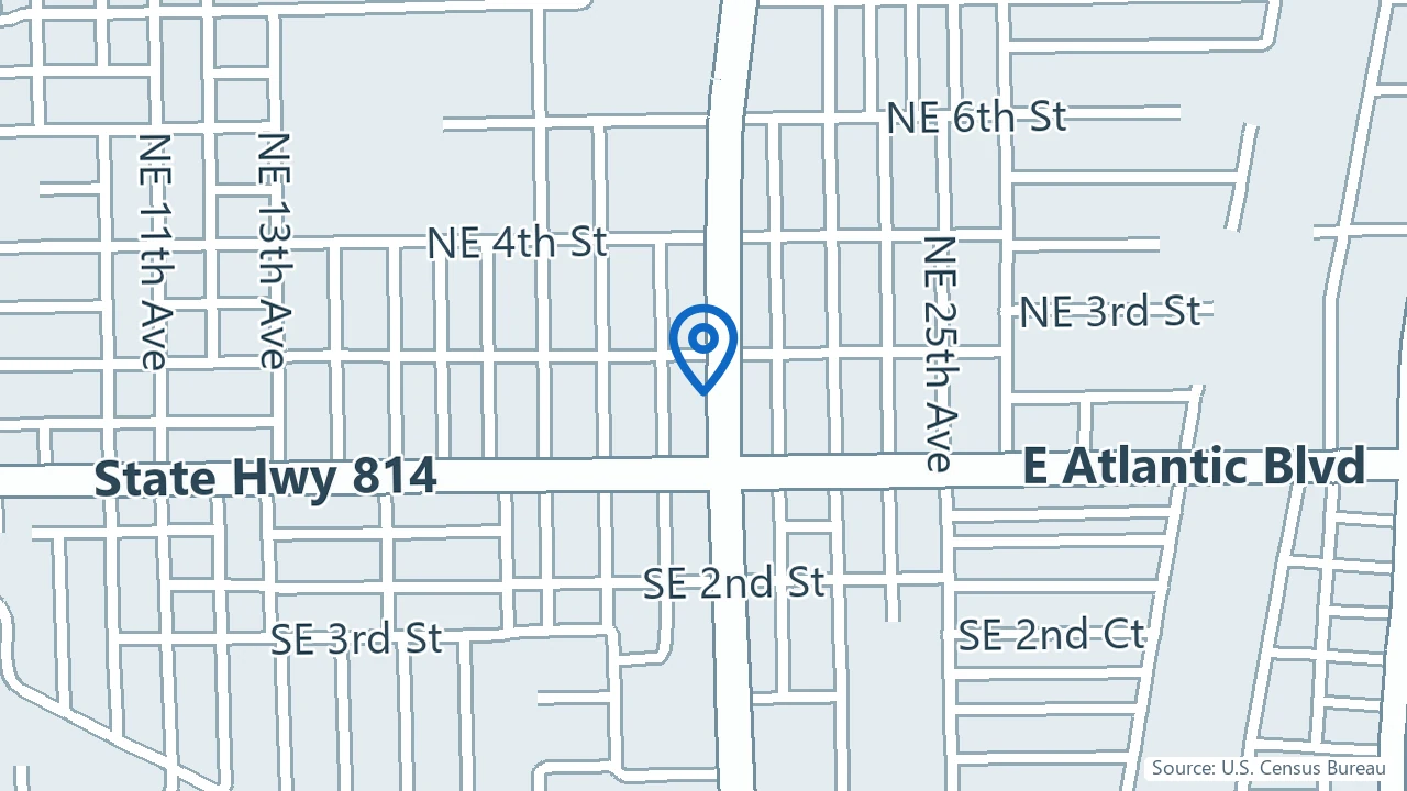 Map showing Ketamine & Wellness Clinic of South Florida in Pompano Beach, Florida