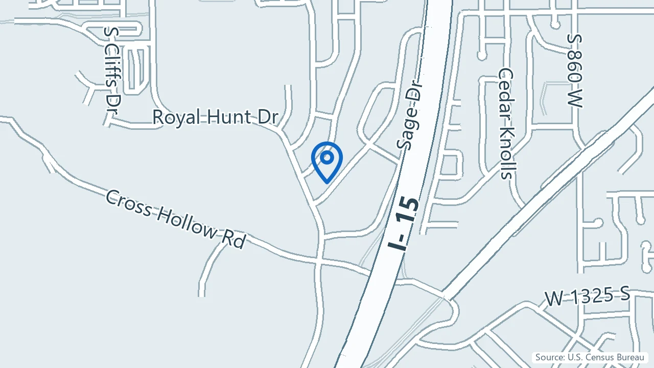 Map showing Mental Health & Wellness of Southern Utah in Cedar City, Utah