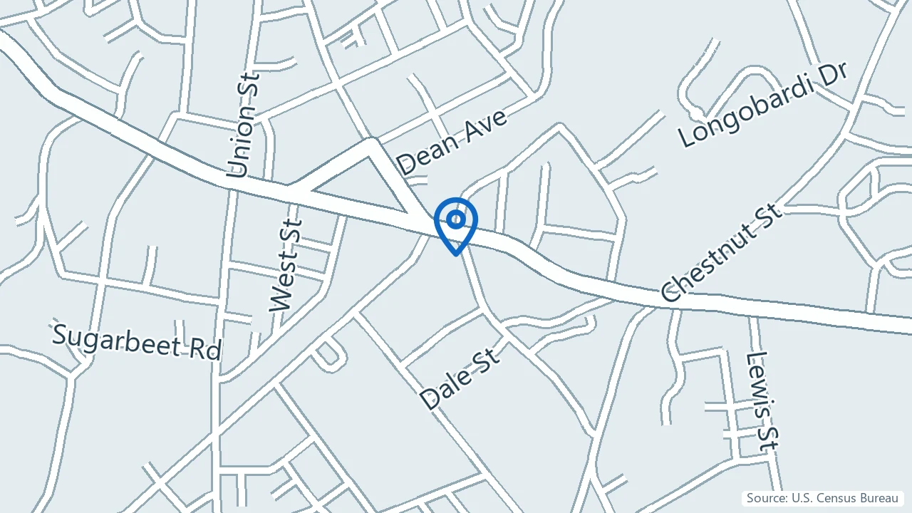 Map showing Allevate Health in Franklin, Massachusetts