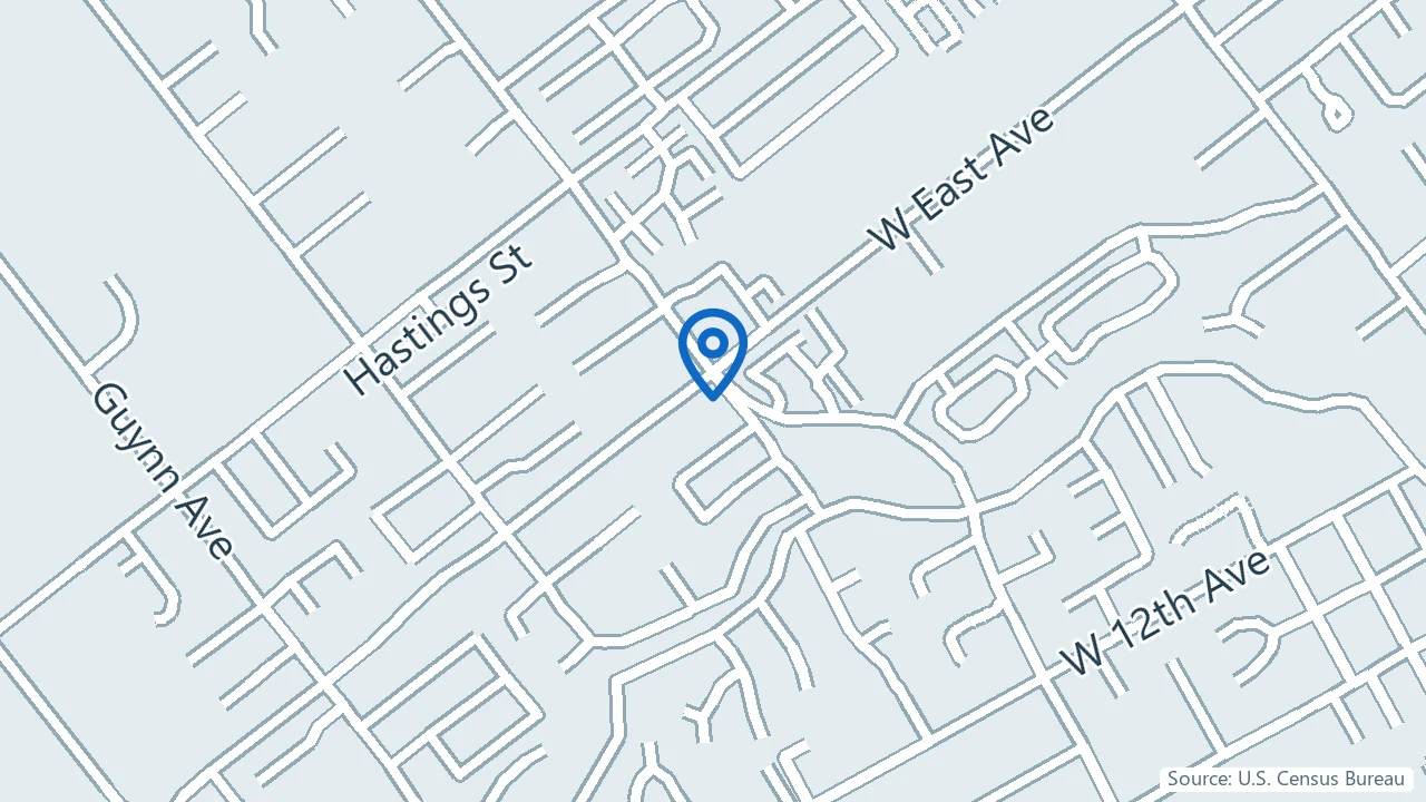 Map showing Interventional Pain in Chico, California