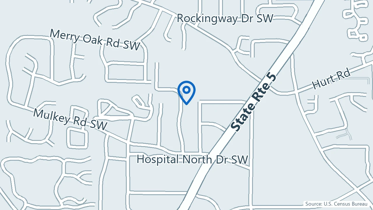 Map showing Geode Health in Austell, Georgia
