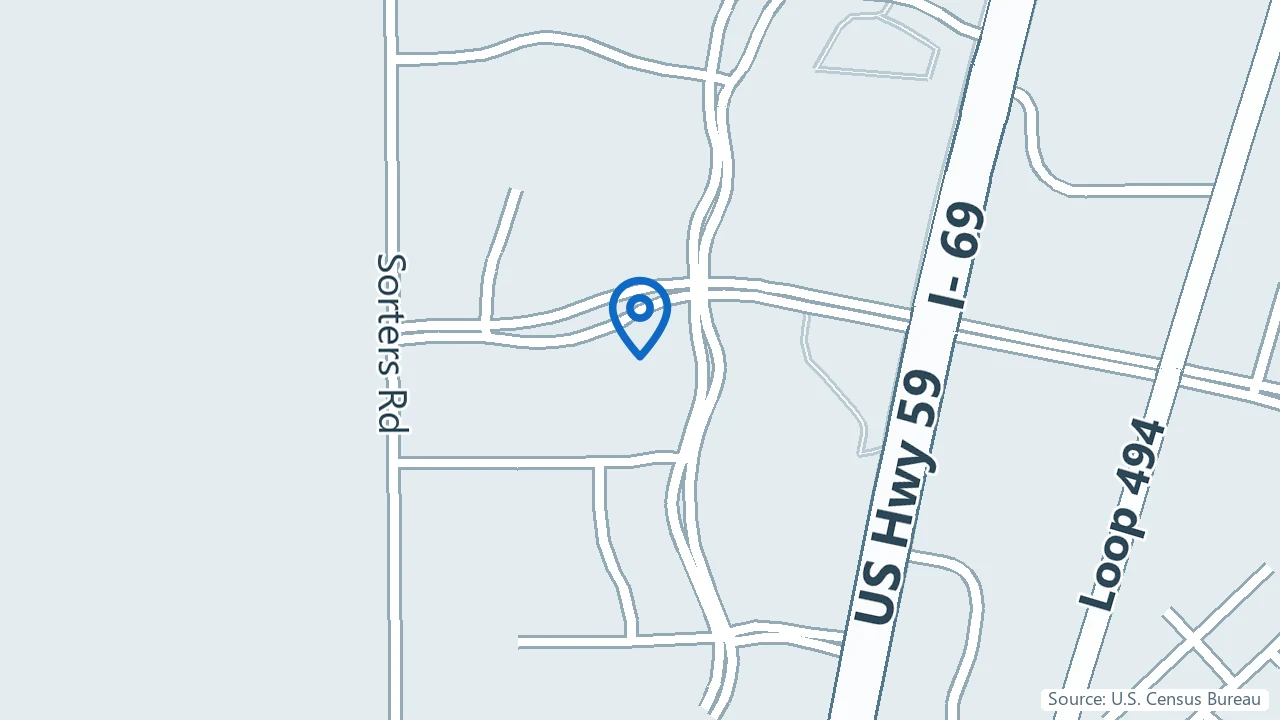 Map showing Kingwood Psychiatry in Kingwood, Texas