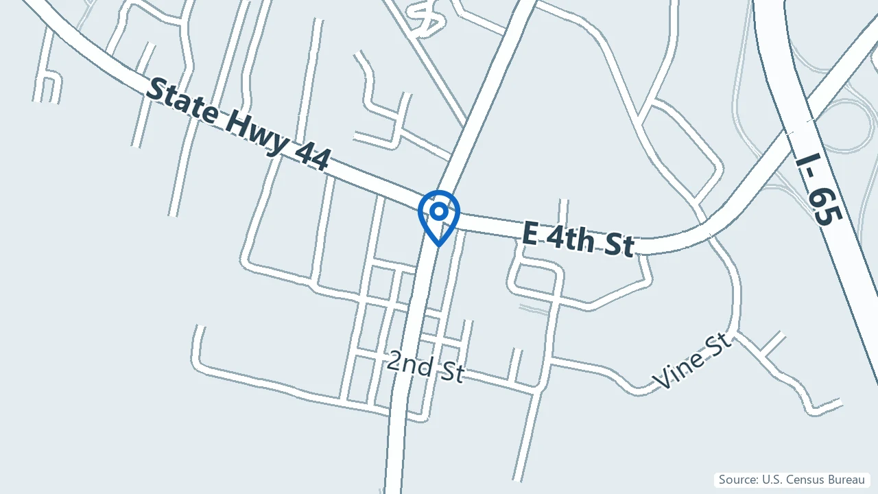 Map showing Astra Behavioral Health in Shepherdsville, Kentucky