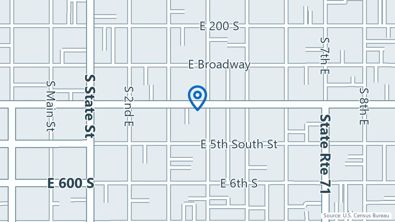 Map showing Whole Mind in Salt Lake City, Utah