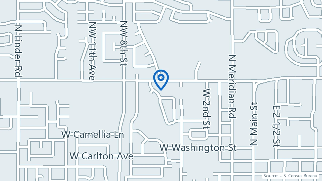 Map showing Renewed Hope Counseling and Wellness in Meridian, Idaho