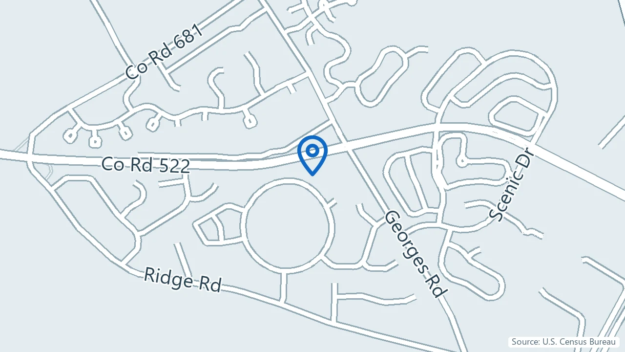 Map showing VCare Urgent and Primary Care in Dayton, New Jersey
