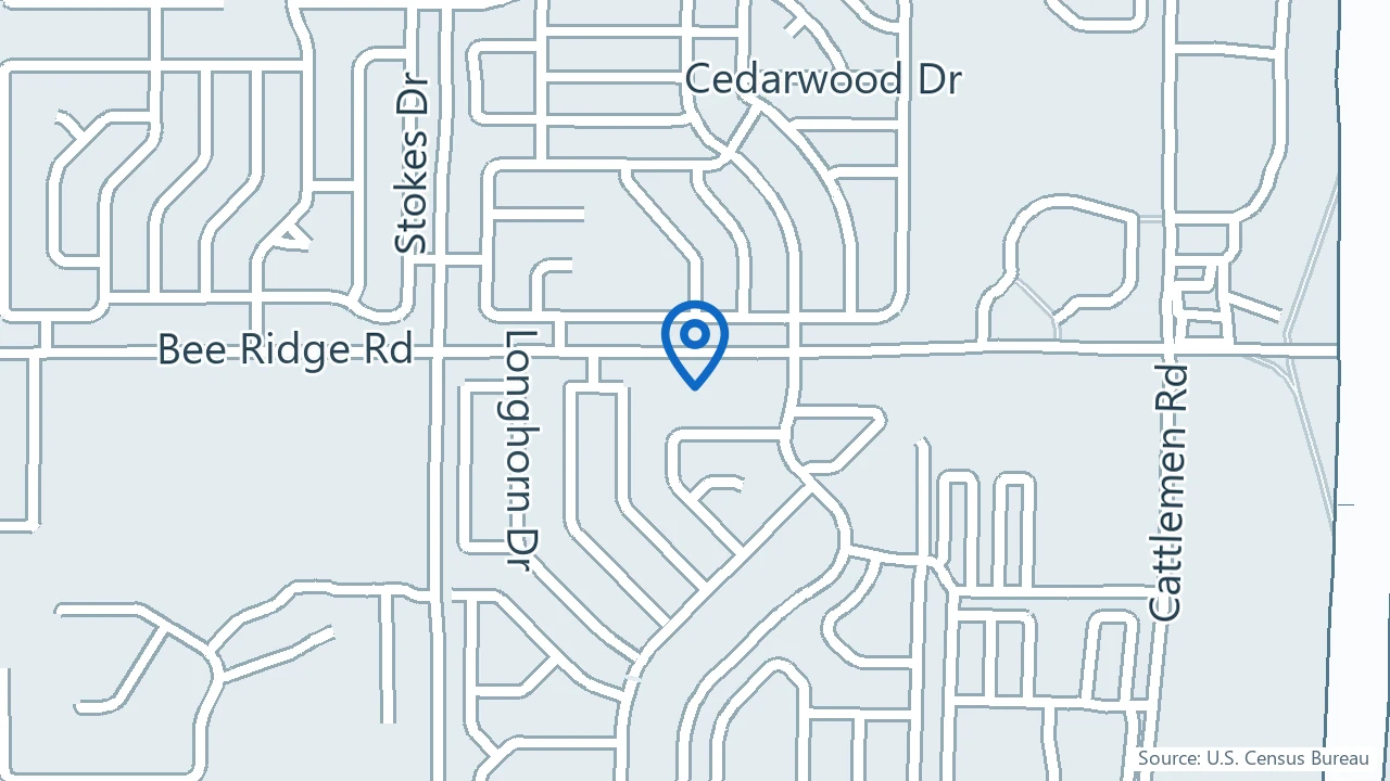 Map showing Anti Aging and Ketamine Center in Sarasota, Florida
