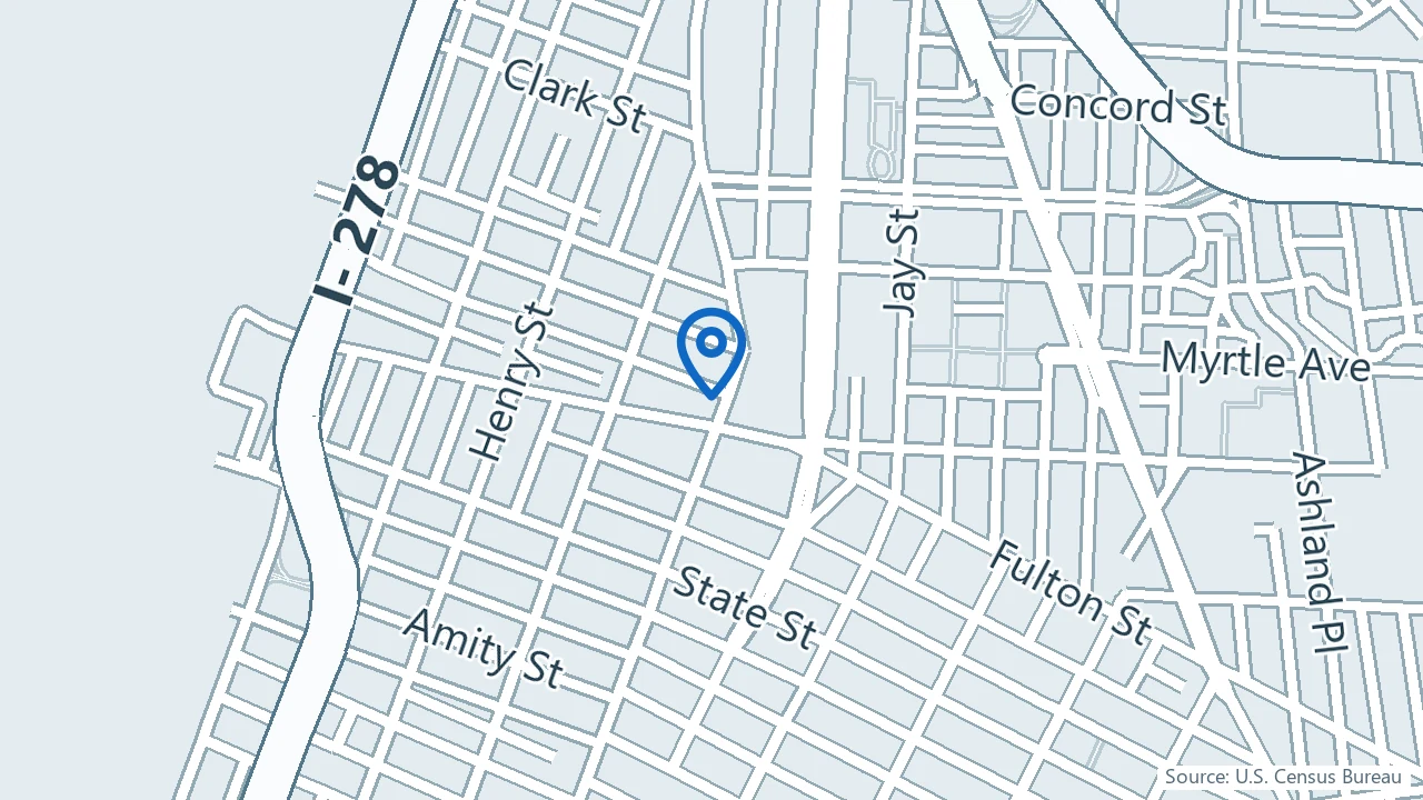 Map showing Aurora Wellness in Brooklyn, New York