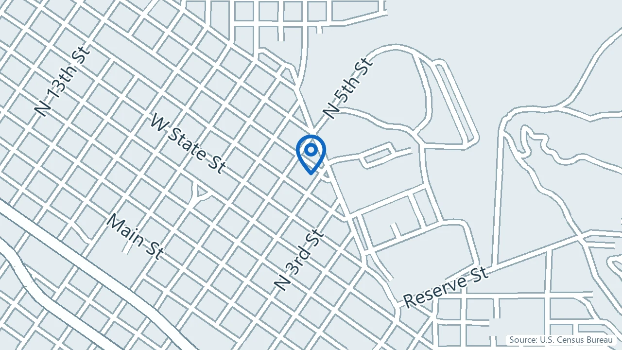 Map showing The Pain Center in Boise, Idaho