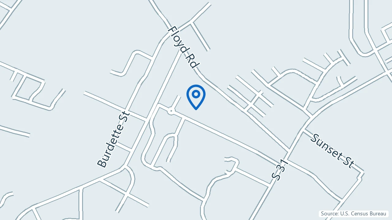 Map showing Upstate Ketamine and Wellness Clinic in Spartanburg, South Carolina