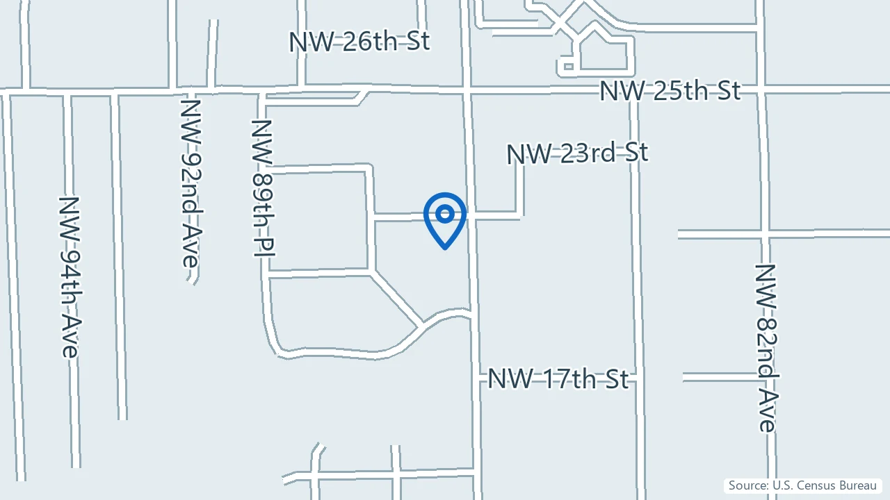 Map showing My Psychiatrist in Doral, Florida