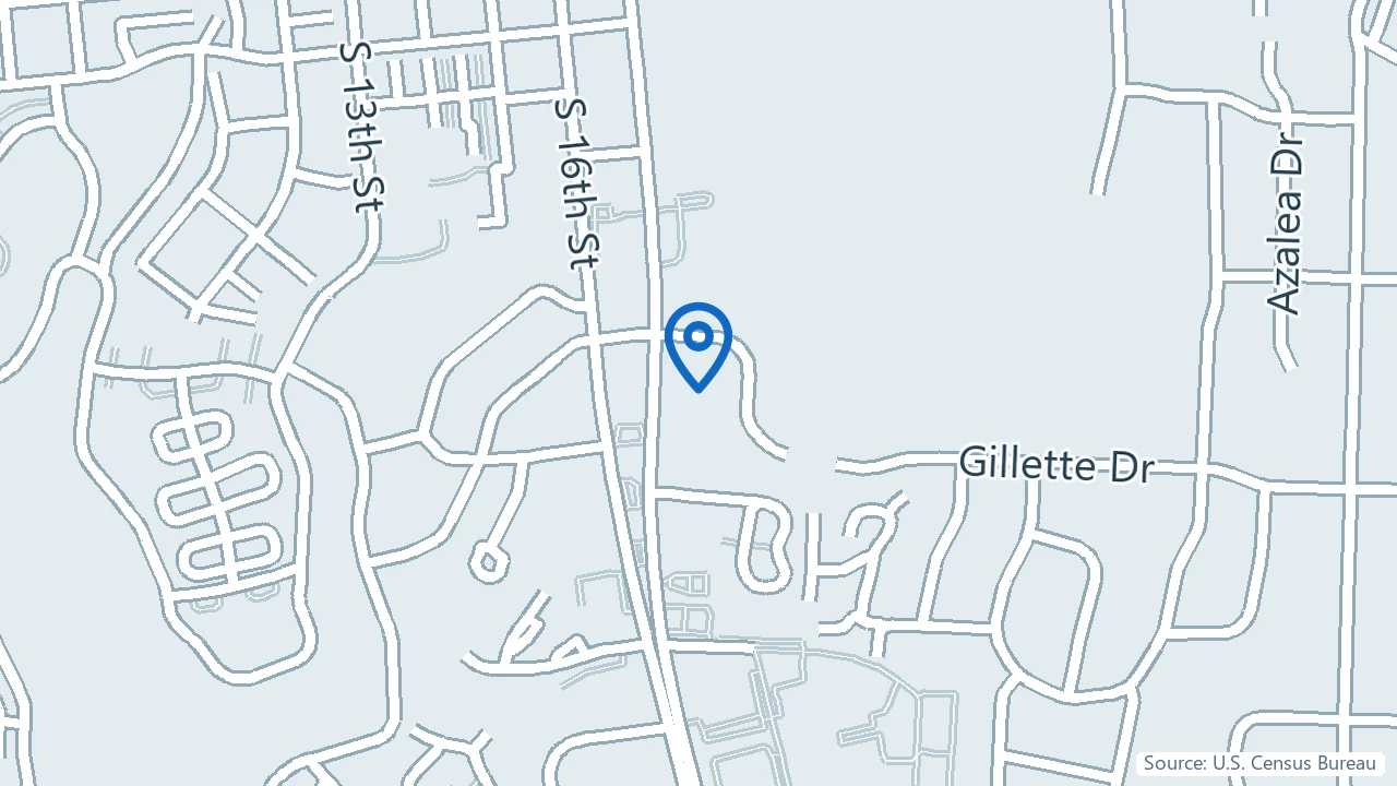 Map showing Trinity Wellness Center in Wilmington, North Carolina