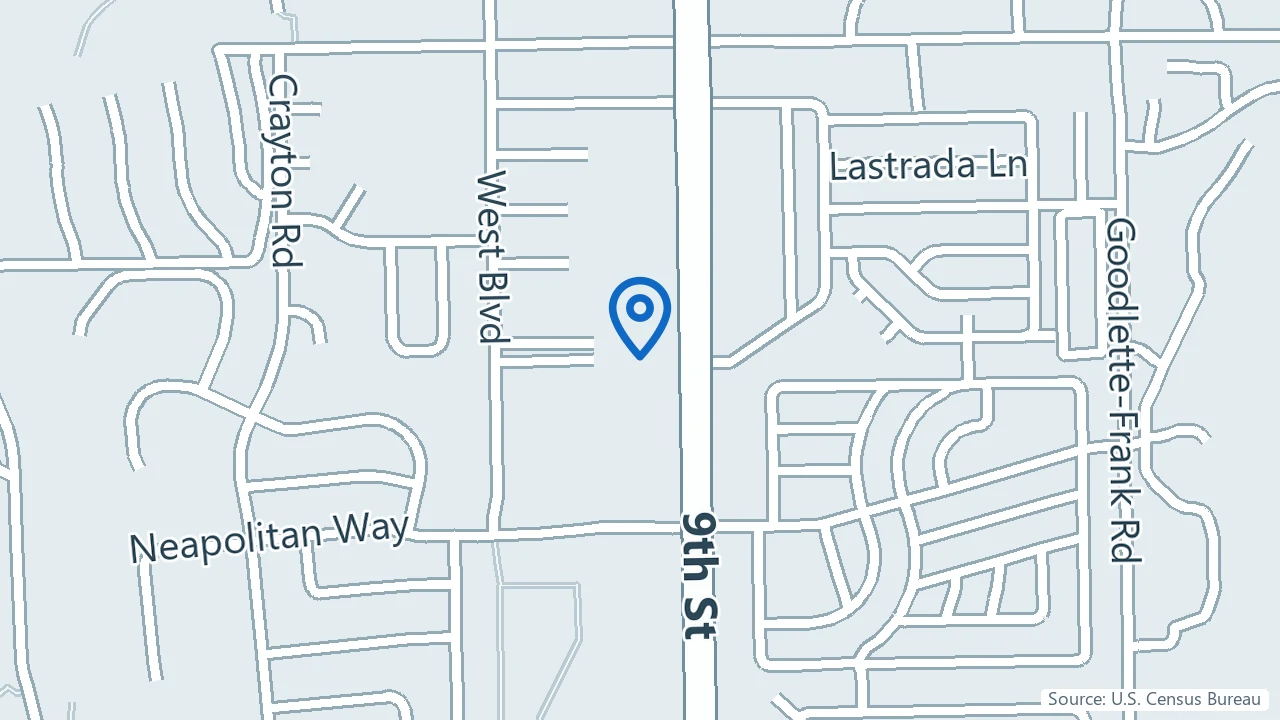 Map showing Happy Minds Wellness Center in Naples, Florida