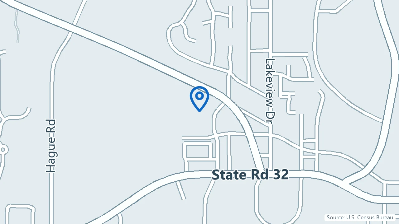 Map showing Medical Pain and Spine Care of Indiana in Noblesville, Indiana